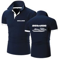 เสื้อโปโลสำหรับผู้ชาย2022ทะเล Doo Seadoo Moto ชุดว่ายน้ำใหม่ฤดูร้อนเสื้อโปโลผ้าฝ้ายร้อนกีฬาระบายอากาศได้สวมใส่สบายเสื้อลำลองเสื้อแขนสั้นแฟชั่น