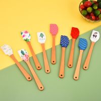 Christmas Series Mini Silicone Spatula Cake Cream Spatula Split Butter Spatula Cake Decoration Tool Kitchen Baking Accessories