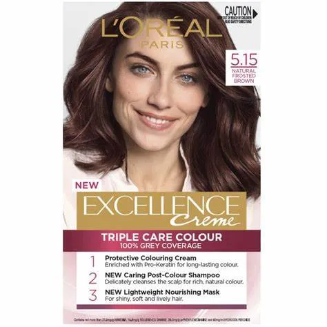 L'Oreal Paris Excellence Creme - 5.15 Frosted Light Brown Hair Color ...