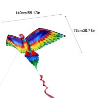 3D Parrot Kite Single Line Flying Kites with Tail and Handle for Adult and Kid 95AE