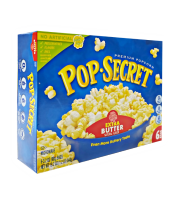 POP-SECRET ไมโครเวฟป๊อปคอร์น รสเนย เข้มข้นมาก 540g (90g X 6) EXP : 04.01.24