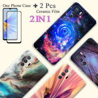 แบบ2 IN 1สำหรับ Xiaomi Poco X3 GT เคสเคสซิลิโคนเนื้อนิ่ม TPU ด้วยปกป้องหน้าจอเซรามิกโค้ง