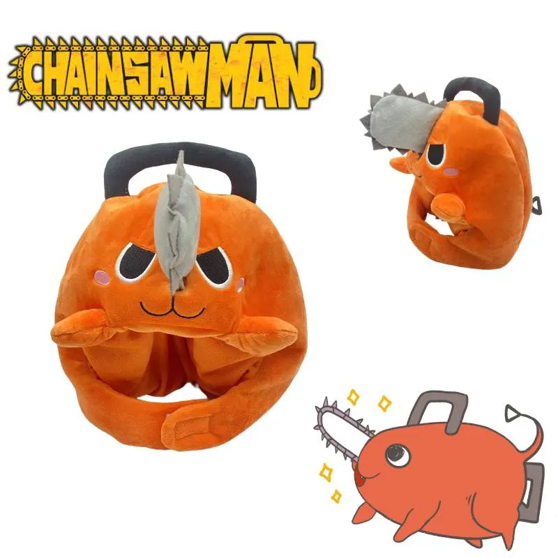  Redcomets Chainsaw Man Hat,Pochita Hat Pochita Plush Headgear  Soft Warm Plush Mask，Chainsaw Man Cosplay Full Head Mask,Cute Anime Chainsaw  Hats, Cosplay Christmas Party Holiday Hat : Toys & Games