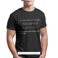 Math Of General Relativity Tshirt For Men Science Equation Formula Clothes Style T Shirt Homme Printing Fluffy