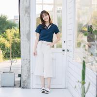 Miladi Wide Leg Pants กางเกงขายาว (Cream)