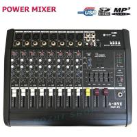 เพาเวอร์มิกเซอร์ Power mixer A-ONE SMP-8D USB ( 8 channel )