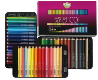 สีไม้มาสเตอร์อาร์ต สีไม้ Master Art รุ่น Master Series 100 สี ปลอดภัย มาตรฐานยุโรป USA แถมฟรี!!! กบเหลาดินสอ