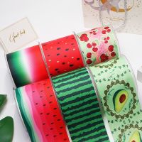 【hot】！ Cartoon Fruit Printed Grosgrain Supplies Sewing Accessories 5 Yards. 51819