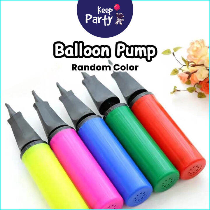 Balloon Hand Air Pump ( Random Color ) Birthday Inflator Hand Held Pam