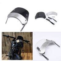 5-7 inch Motorcycle Retro Cafe Racer Headlight Windshield Instrument Visor Fit For Honda Yamaha XJR 1300 Suzuki GSX 1400 Royal