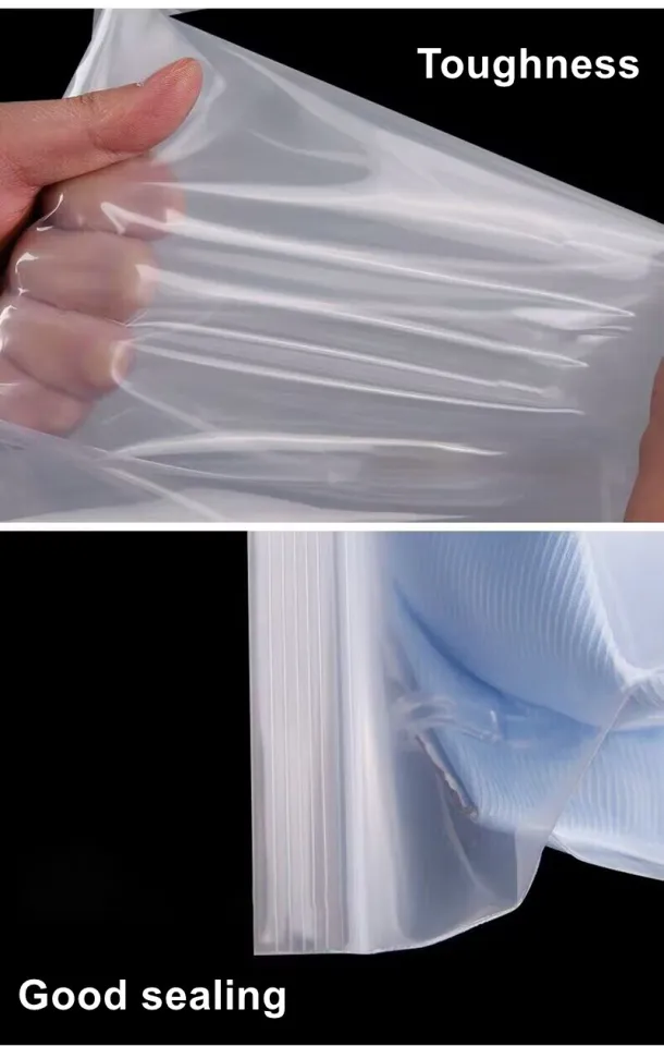 StoBag 100pcs Transparent Ziplock Bags Small Sealing Liquid