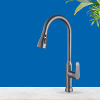 360องศา Rotation Matte Black Kitchen Bar Water Mixer Tap Pull Out Kitchen Sink Faucet With 3 Modes Water Outlet Spout