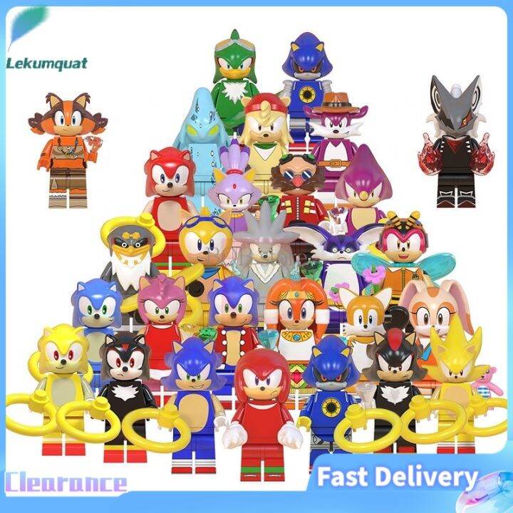 Lekumquat【ready stock】Lego Minifigures Metal Sonic Anime Cartoon Amy ...