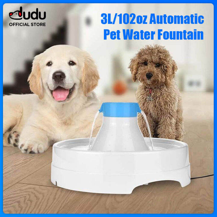 DUDU Pet 3L Automatic Cat Water Fountain Dog Water Dispenser for Cats