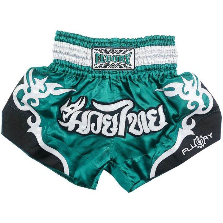 fluory-thai-boxing-pants-mens-kunlun-shorts-adult-competition-free-fighting-training-suit-fighting-pants-professional