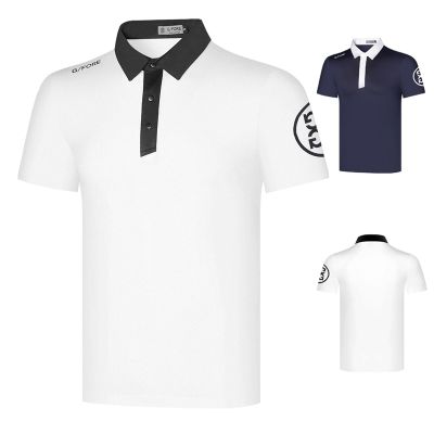 W.ANGLE Titleist J.LINDEBERG G4 FootJoy Castelbajac TaylorMade1☈  Golf short-sleeved t-shirt mens thin section summer new casual sports mens top GOLF clothing quick-drying and comfortable