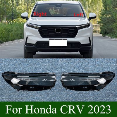 สำหรับ Honda CRV 2023เคสไฟหัวโคมไฟอัตโนมัติฝาครอบเลนส์ไฟหน้าหน้าสำหรับรถยนต์ที่ครอบโคมไฟแก้ว