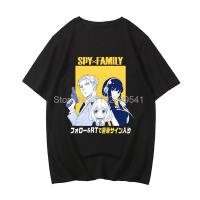 Anime Spy X Family Tshirt Men Summer Manga Print Large Size T-Shirt Short Sleeve Shirts Anya Loid Yor Graphic Tees Cotton