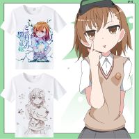 Men Clothing A Certain Scientific Railgun Anime T-Shirt Misaka - A Certain Series Shirt Fashion tees