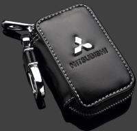 เคสกุญแจรถยนต์กระเป๋าใส่กุญแจที่ใส่หุ้มกุญแจรถสำหรับ Mitsubishi Outlander แลนเซอร์ Eclipse Galant L200 Montero ASX 1ชิ้น