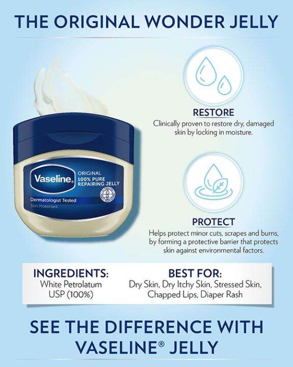 vaseline-petroleum-jelly-50-100-250-g-วาสลีน-ปิโตรเลี่ยม-เจลลี่-บำรุงผิว-บำรุงริมฝีปาก