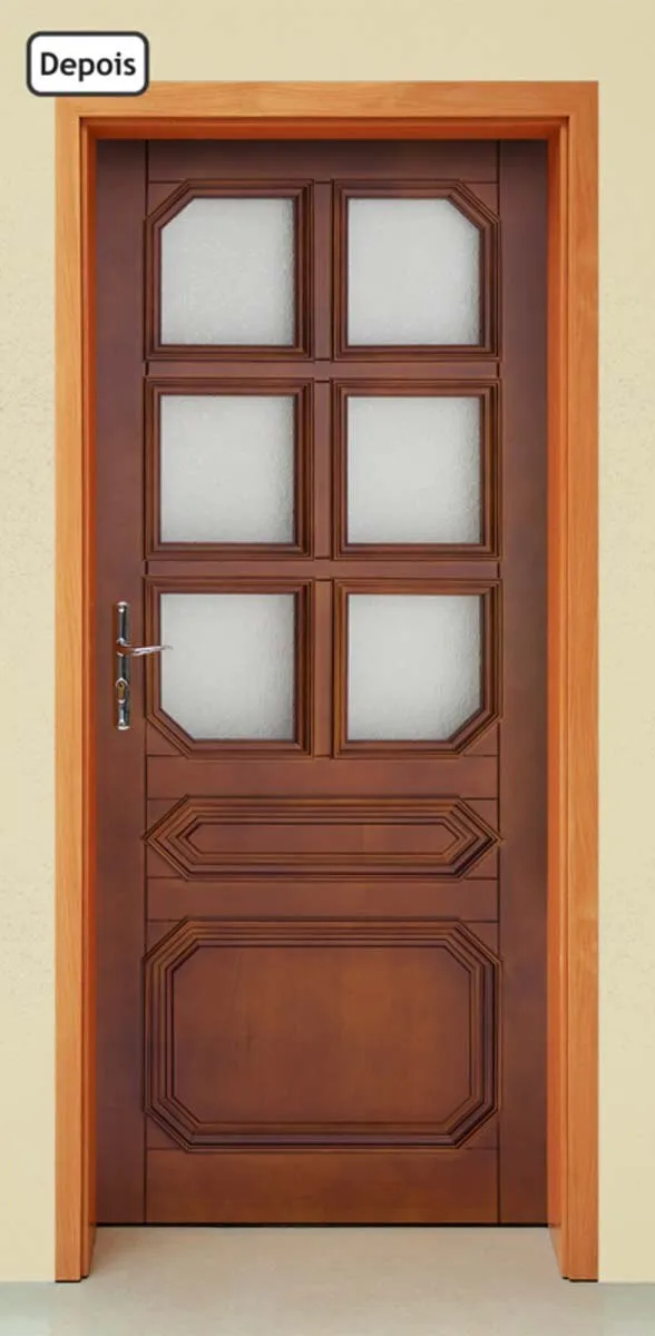 Custom Door Stickers Modern Wooden Gate PVC Wallpaper For Doors Living Room  Bedroom Home Decor Door Covering Mural Renovation | Lazada PH