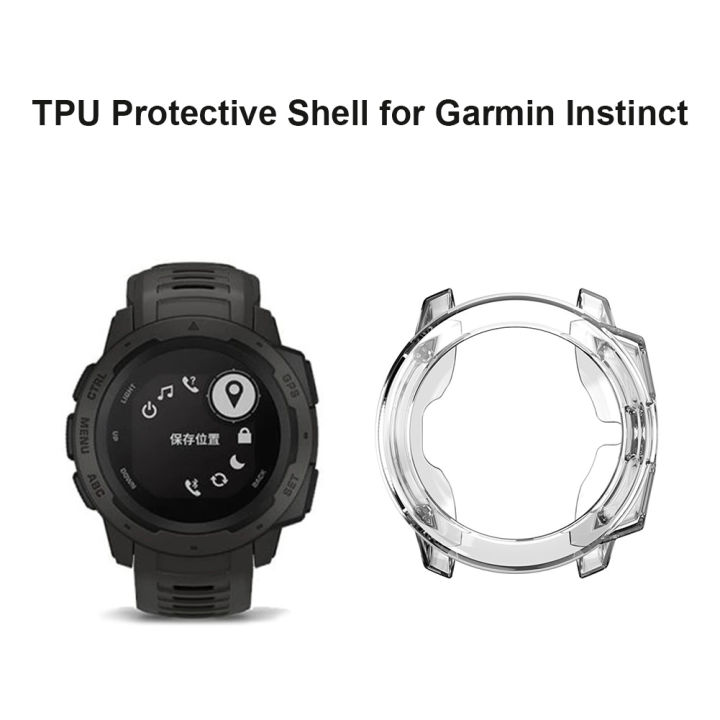 กรอบนาฬิกาสำหรับ-garmin-instinct-full-cover-เคสกันกระแทกที่ป้องกันหน้าจอ