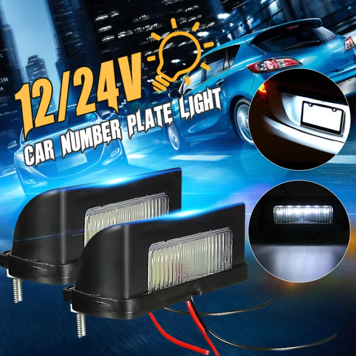 1PCS 12V/24V LED Truck Number Licence Plate Light Lamp For Trailer Ute