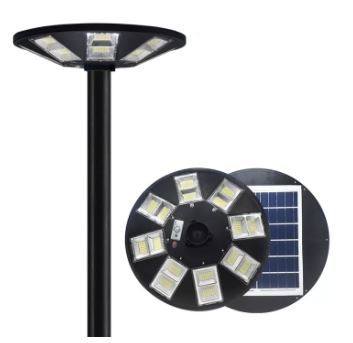 โคมไฟ 8 ทิศทางทรงกลม LED SOLAR STREET LIGHT แสงอุ่น WARM LIGHT(WARM WHITE 3000K) สว่างยันเช้ารอบทิศทาง กันนำ้ ติดตั้งง่าย สวยงาม สว่างถึงเช้า Sku2664