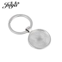 【CW】 5/10PCS Sided Keychain Settings Base 25mm Alloy Bezel Blank Tray Jewelry Making Findings Accessories