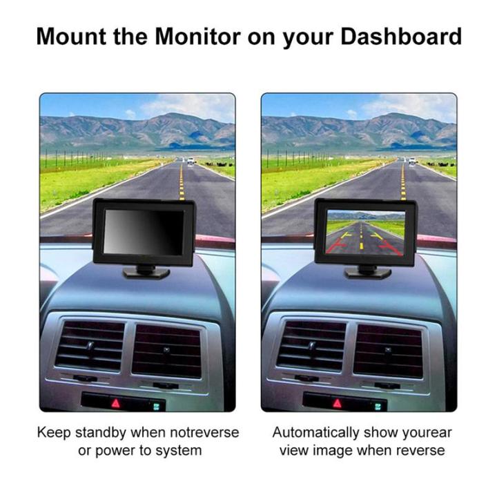 4-3-หน้าจอมอนิเตอร์รถยนต์หน้าจอแสดงผลอัตโนมัตินำกลับมาใช้ใหม่ได้-clear-ทนทาน-digital-tft-lcd-dc-35v-digital-car-monitor-screen