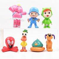 [COD] ตลอด24ชั่วโมง Delivers7ชิ้น Pocoyo Elly สัตว์เป็ดอะนิเมะตัวเลข L Oula ง่วงนอนนกช้างตุ๊กตาของเล่นโมเดล DW8S