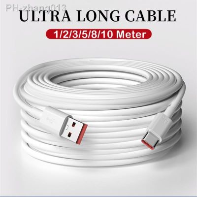 Chaunceybi 1m/5m/10m Super USB Type C Charging Cable Extra Extend Charger Wire Cord for TypeC