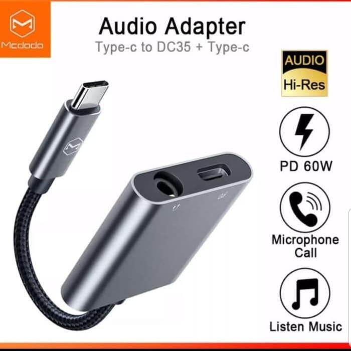 Mcdodo Ca Audio Adapter Type C To Dc Type C Lazada