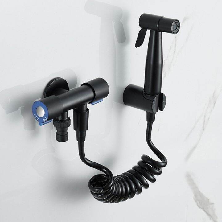tool RCG Heavy Duty SUS304 Black Bidet Spray Set With Valve Stainless