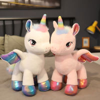 （HOT) ตุ๊กตายูนิคอร์นที่สร้างสรรค์ Rainbow Peg Plush Toy Doll Sleeping Pillow Stall Ragdoll Wholesale