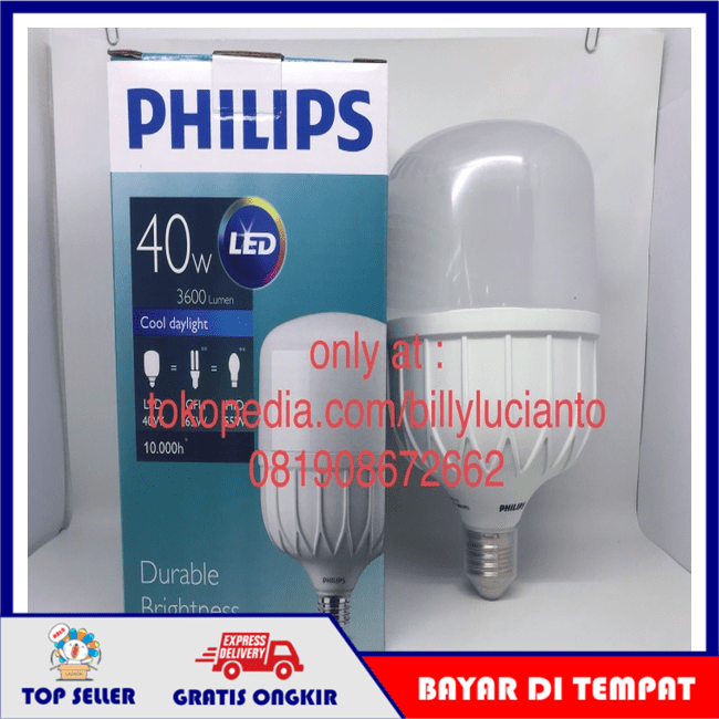 Lampu Philips Led Bohlam W E Tforce Bulb Watt Trueforce Core Hb