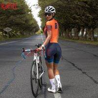 ชุดปั่นจักรยาน Kafitt Womens professional triathlon, cycling bodysuit, roupa de ciclismo, one-piece womens jumpsuit, sweatshirt