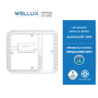 [ทรงสี่เหลี่ยม]WELLUX แผงไฟแม่เหล็ก 36W 3600ลูเมน แสงเดย์ LED MODULE รับประกัน 1 ปี