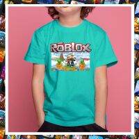 ส่งจากไทย เสื้อเด็ก และ ผู้ใหญ่ Roblox เกมส์ยอดฮิต cotton 100% set  B