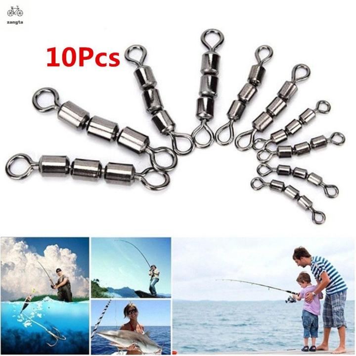 Fishing Rolling Swivel Snap Fishing Hook Fast Connector Solid