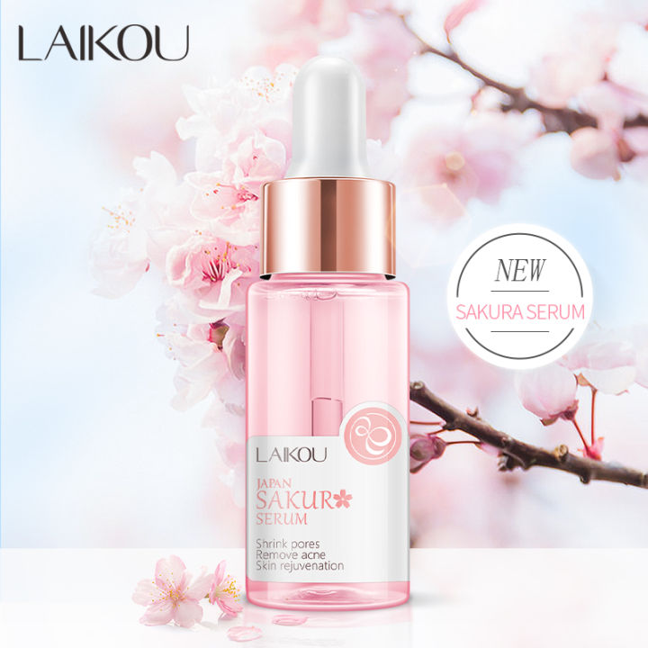 laikou-เซรั่มซากุระกระชับรูขุมขนเพื่อผิวกระจ่างใส-17-ml