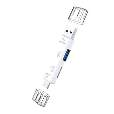 [The Linta] ไมโคร USB USB ชนิด C แบบพกพา5 In 1 USB อะแดปเตอร์สำหรับตัวอ่านการ์ดความจำขนาดเล็กภายนอก