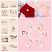 Knitted Supplies Cartoon Cat Sewing machine Sewing Accessories Clothing Tags Handmade With Love Cloth Garment Labels Knitting  Crochet