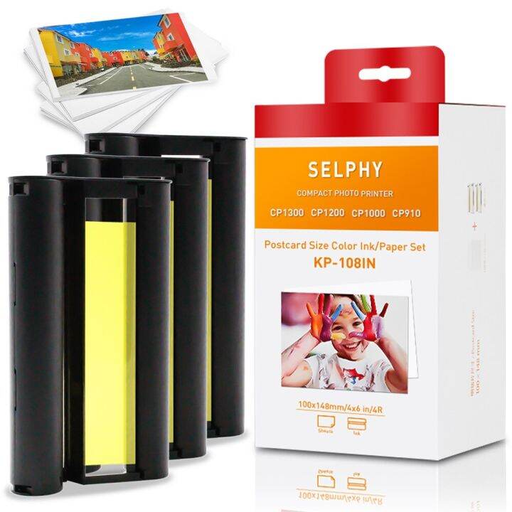 ชุดกระดาษภาพถ่าย InkExpress Ink Cassette เข้ากันได้กับ Canon Selphy