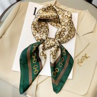 ☃▪☂ Silk Scarf Women Neck Square Scarves Bandana Hair High Quality Headkerchief Office Lady Foulard Hijab Printed Silk Scarves