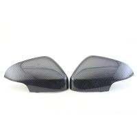 Pair Left &amp; Right Carbon Fiber Side Rearview Mirror Cover Cap for Volvo C30 S80 S40 V50 V70