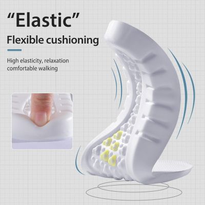 Sports High Elastic Kinetic Energy Ultra Light Insoles Sweat Shock Absorbent Deodorant Breathable EVA Soft Shoes Pad Cuttable