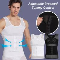 Men Shapewear Boobs Gynecomastia Slimming Waist Trainers Binder Posture Corrector Belly Back Chest Control Shaper Corset X4V1