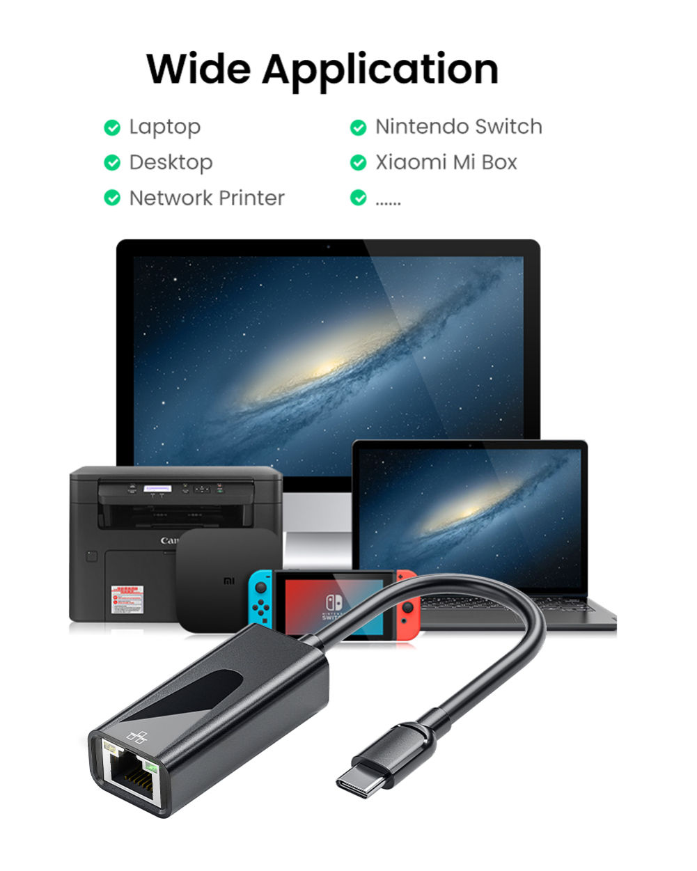 Agbistue Usb2030 And Type C ถึง Rj45อะแดปเตอร์ Lan 1001000mbps Usb C ตัวแปลงอีเธอร์เน็ตสำหรับ 